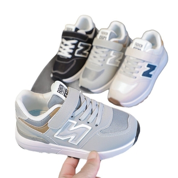 Dječje tenisice s debelom potplatom, Velcro kopčanje, gornji dio od mikrovlakana kože, prozračne i vodootporne