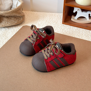 Dječje tenisice s Velcro zatvaračem, mikrovlaknena koža, gumeni potplat, lagane, antislip, otporne, za zimu, proljeće i jesen