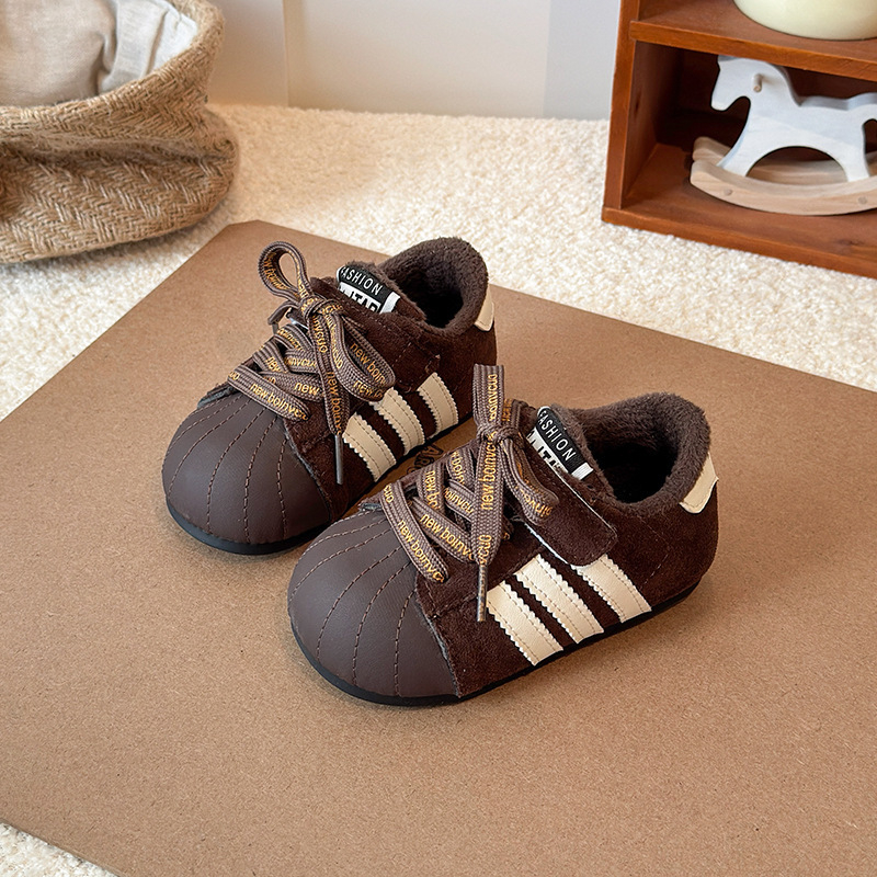 Dječje tenisice s Velcro zatvaračem, mikrovlaknena koža, gumeni potplat, lagane, antislip, otporne, za zimu, proljeće i jesen