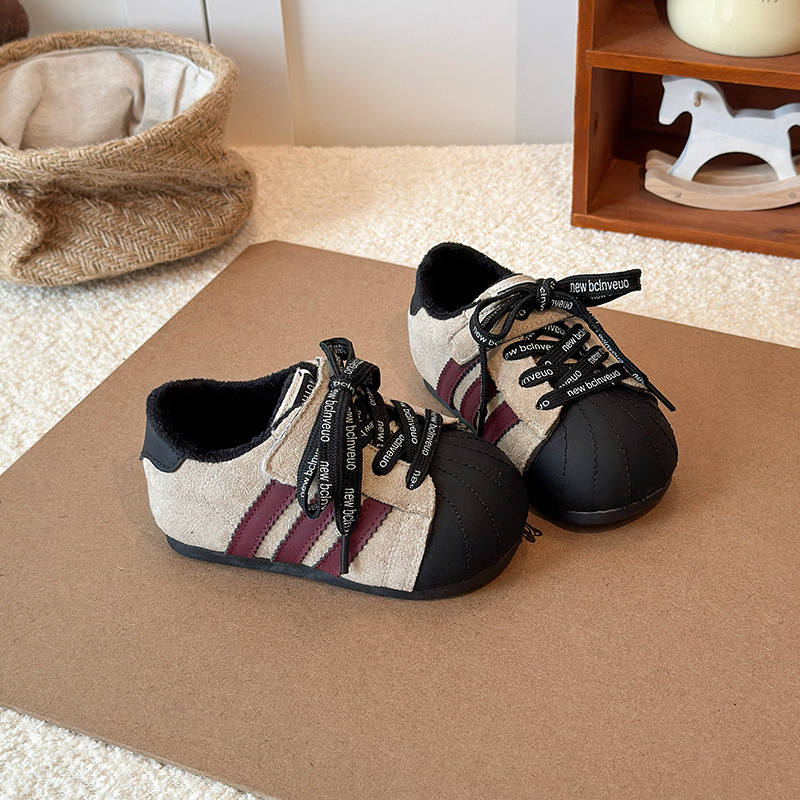 Dječje tenisice s Velcro zatvaračem, mikrovlaknena koža, gumeni potplat, lagane, antislip, otporne, za zimu, proljeće i jesen