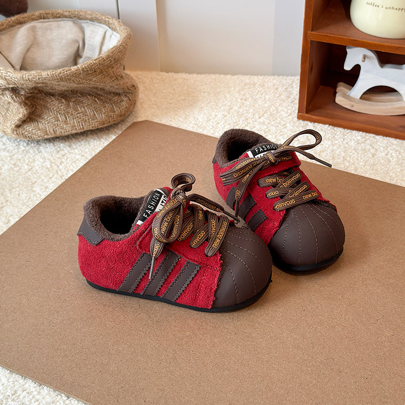 Dječje tenisice s Velcro zatvaračem, mikrovlaknena koža, gumeni potplat, lagane, antislip, otporne, za zimu, proljeće i jesen