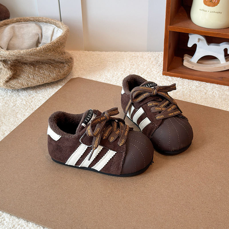 Dječje tenisice s Velcro zatvaračem, mikrovlaknena koža, gumeni potplat, lagane, antislip, otporne, za zimu, proljeće i jesen
