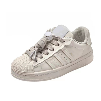Xinzu Djeca Dad Shoes - Gornji dio od bivlje kože, gumeni potplat, prednje kopčanje, prozračan, protuklizno