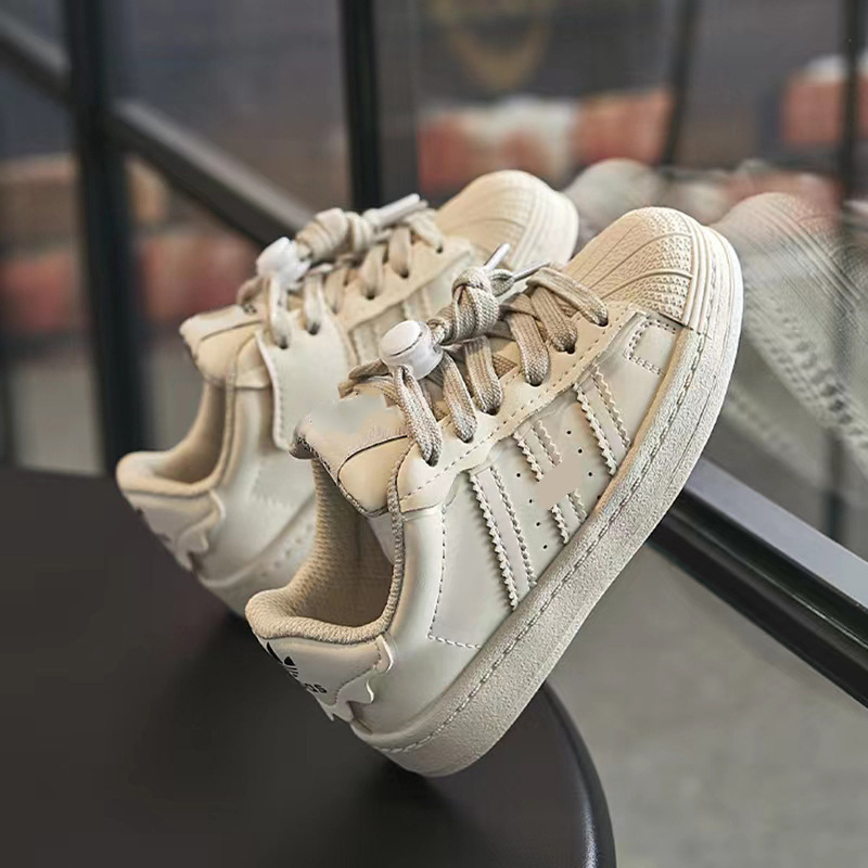 Xinzu Djeca Dad Shoes - Gornji dio od bivlje kože, gumeni potplat, prednje kopčanje, prozračan, protuklizno