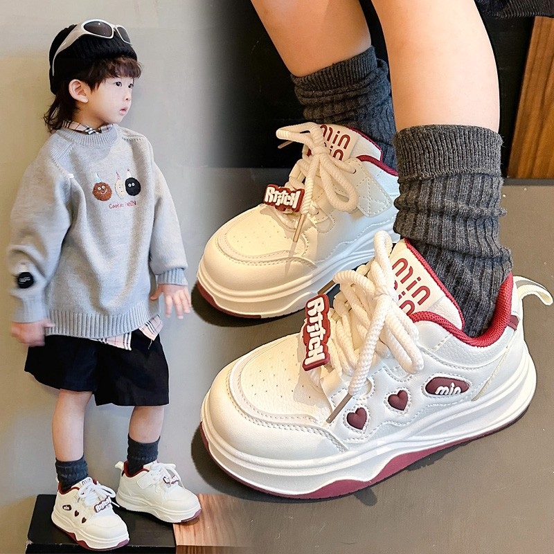 Dječje tenisice s PU gornjim dijelom, plastičnim potplatom, injekcijski oblikovana potplata, točkasti uzorak, korejski stil