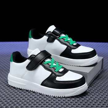 Dječje tenisice za trčanje s umjetnom kožom, prozračne, lagane, protuklizne, zatvaranje na Velcro traku