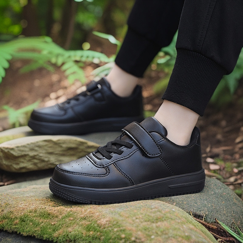 Dječje tenisice za trčanje s umjetnom kožom, prozračne, lagane, protuklizne, zatvaranje na Velcro traku