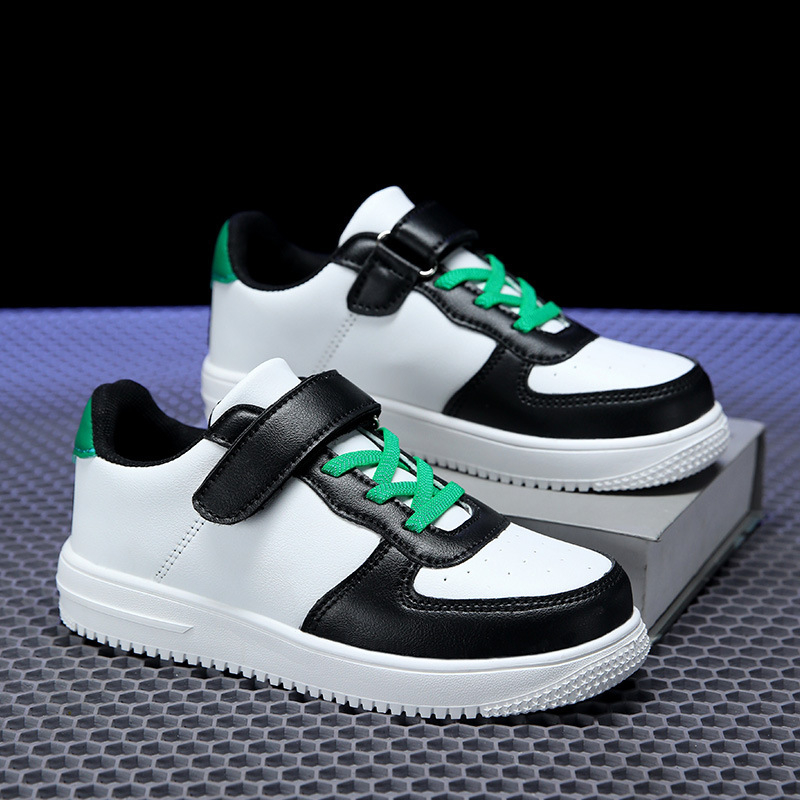 Dječje tenisice za trčanje s umjetnom kožom, prozračne, lagane, protuklizne, zatvaranje na Velcro traku