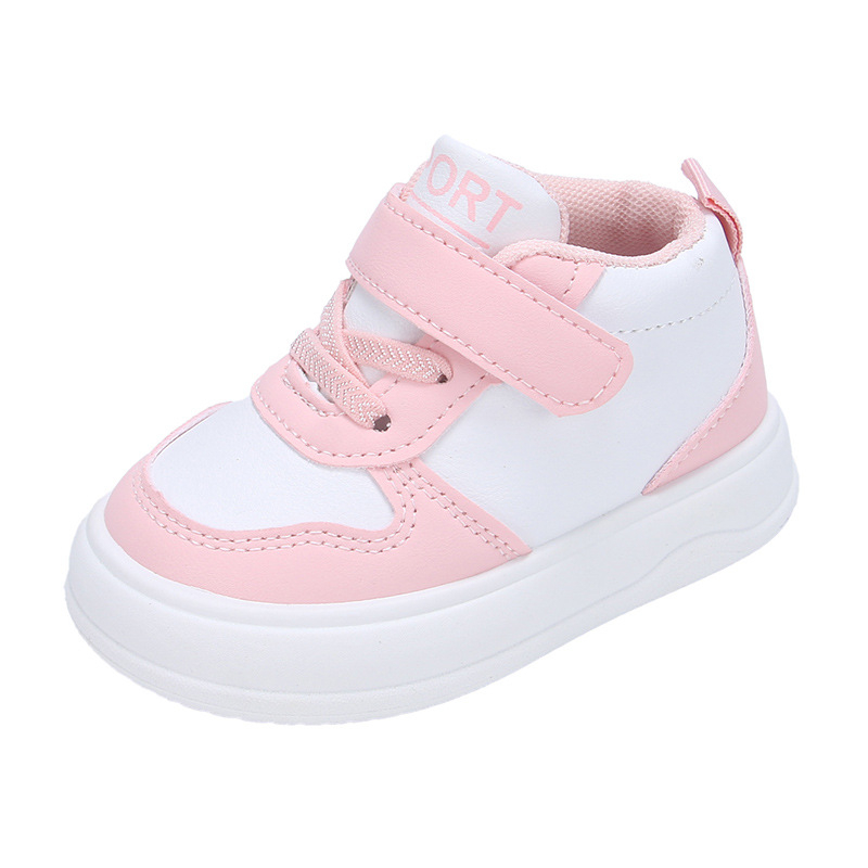Dječje tenisice za trčanje, prozračni PU gornji dio, gumeni potplat, Velcro zatvarač, unisex
