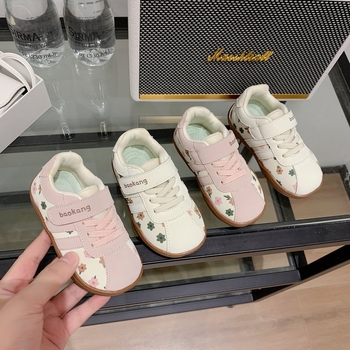 Unisex dječje tenisice za jesen, prozračne, gornji dio od umjetne kože, zatvarač na Velcro, gumeni potplat