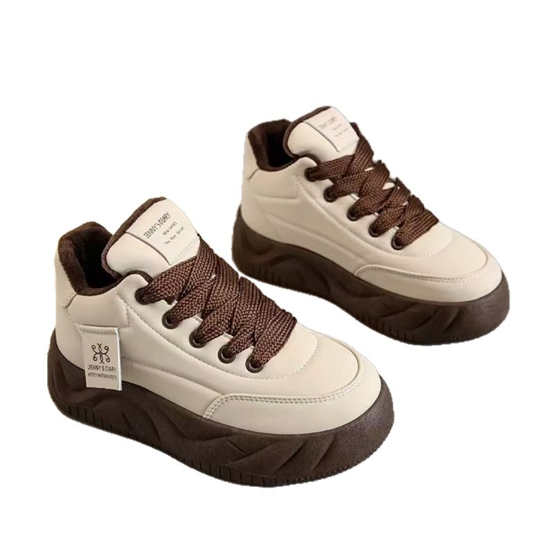 Tenisice za djevojčice s mekanim potplatom, PU gornji dio, protuklizni gumeni đon, debeli đon, prednje vezanje, za dob 4–16 godina