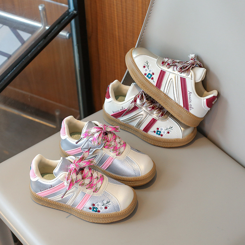 Dječje šivane casual tenisice, jesen 2025, korejski stil, Velcro kopča, unisex, školske tenisice, obuća za moralni trening