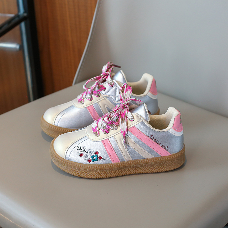 Dječje šivane casual tenisice, jesen 2025, korejski stil, Velcro kopča, unisex, školske tenisice, obuća za moralni trening