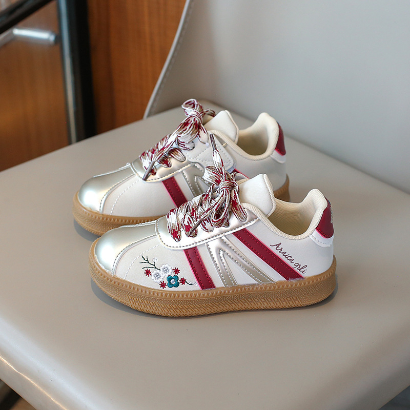 Dječje šivane casual tenisice, jesen 2025, korejski stil, Velcro kopča, unisex, školske tenisice, obuća za moralni trening