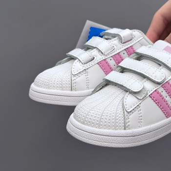 Dječje tenisice s Shell-Toe i Velcro kopčanjem, gornji dio od mikrovlakana, niski profil, Unisex
