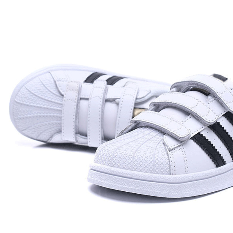 Dječje tenisice s Shell-Toe i Velcro kopčanjem, gornji dio od mikrovlakana, niski profil, Unisex