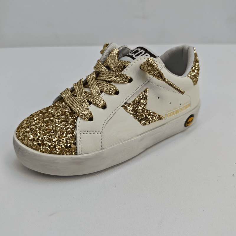 Adidași pentru copii, talpă subțire, model stea, exterior din blană, talpă din cauciuc, căptușeală PU