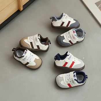 Cipele za hodanje za bebe - Unisex, gornji dio od sintetičke kože, prozračne, mekana potplata, zatvaranje na Velcro