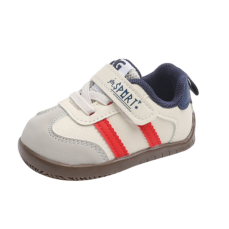 Cipele za hodanje za bebe - Unisex, gornji dio od sintetičke kože, prozračne, mekana potplata, zatvaranje na Velcro