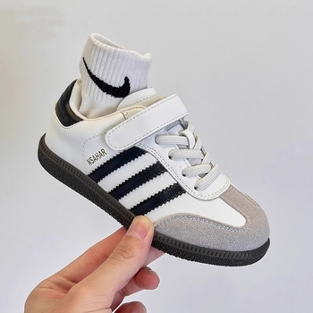 Dječje tenisice za trening s gornjim dijelom od mikrovlakna i gumom potplatom, unisex, kopčanje na Velcro traku, za dob 4-16 godina, izdanje ljeta 2025