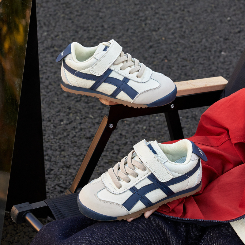 Dječje tenisice Forrest Gump, niskog profila, kožni gornji dio, Velcro kopčanje, gumeni potplat, prozračan, unisex, uzrast 1–12 godina.