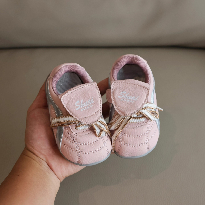 Pantofi pentru bebeluși care învață să meargă - unisex, talpă moale, închidere Velcro, antiderapant