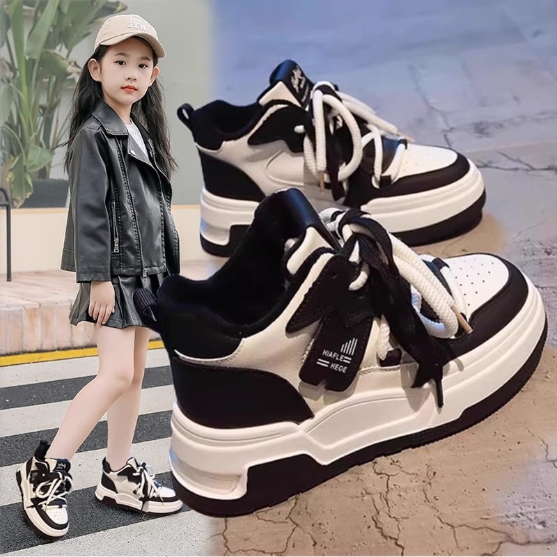 Dječje tenisice tipa Dad Shoes - gornji dio PU+mesh, gumeni potplat, kopčanje sprijeda, sve sezone, uzrast 4–16 godina