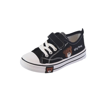 Dječje platnene tenisice, unisex, niske, s Velcro zatvaračem, mekana gumena potplat