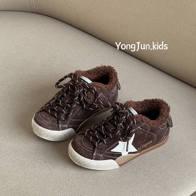 Dječje pamučne tenisice za zimu sa Velcro zatvaranjem – unisex (Gornji materijal: Super vlakna; Potplat: guma; Uzrast: 4-16 godina)