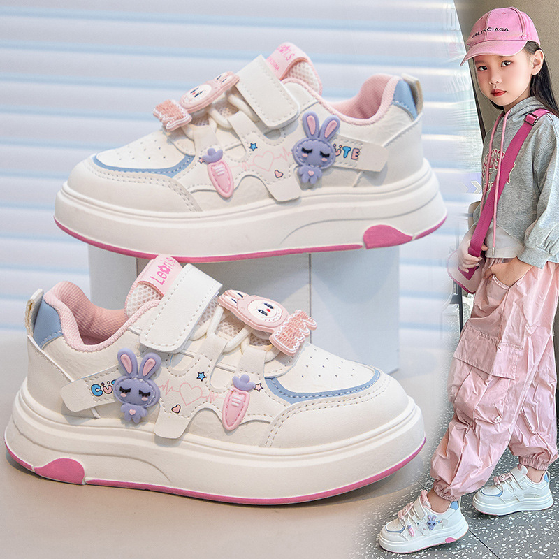 Dječje tenisice s Velcro remenom – crtani dizajn, unisex, niži vrh, mikrovlakna koža, protuklizni gumeni đon