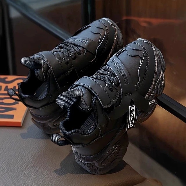 Dječje casual tenisice Dad Shoes s Velcro kopčanjem, gornji dio od mikrovlakana, gumeni potplat, vodootporne, sve sezone