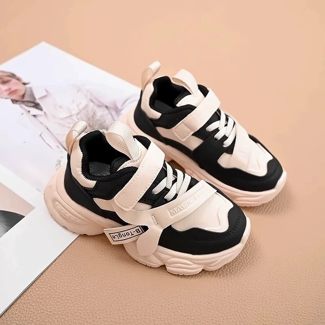 Dječje casual tenisice Dad Shoes s Velcro kopčanjem, gornji dio od mikrovlakana, gumeni potplat, vodootporne, sve sezone