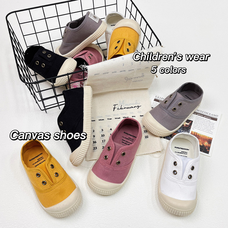 Unisex dječje platnene tenisice slip-on, casual obuća s mekom potplatom, 1–12 godina, šifra Xz001, ljeto 2025