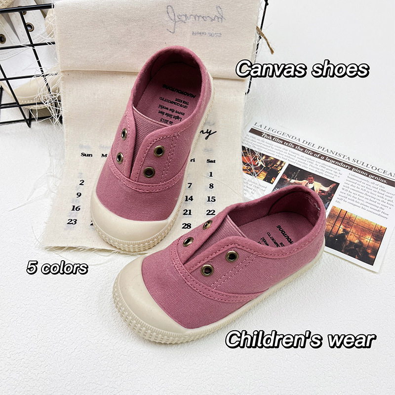 Unisex dječje platnene tenisice slip-on, casual obuća s mekom potplatom, 1–12 godina, šifra Xz001, ljeto 2025