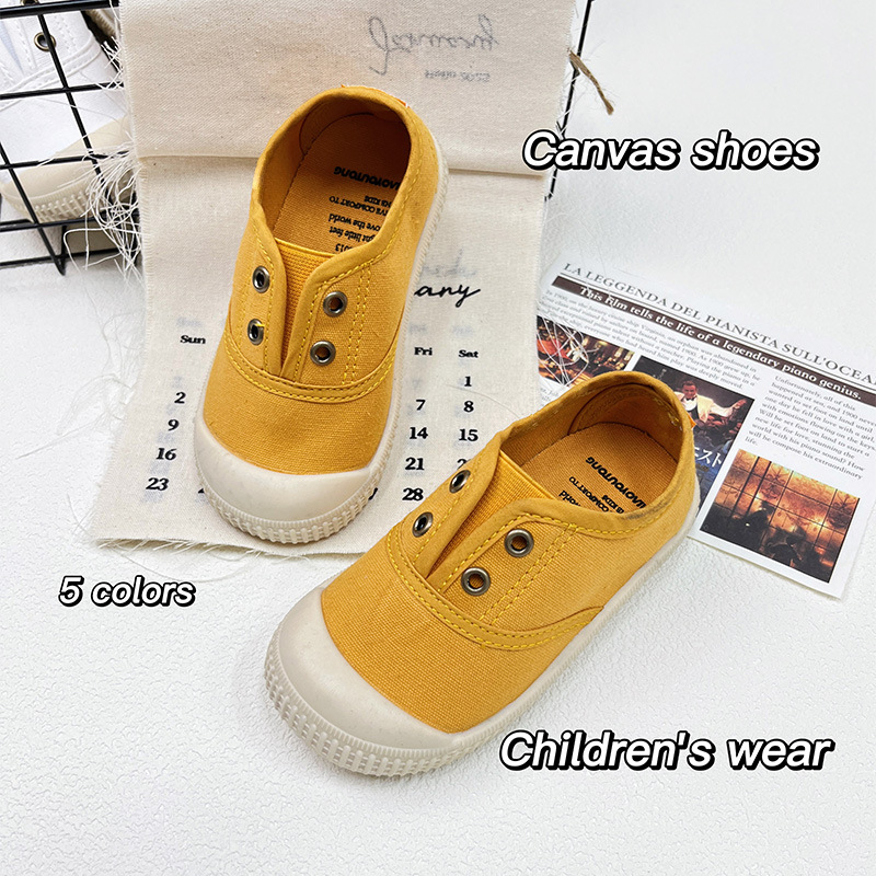 Unisex dječje platnene tenisice slip-on, casual obuća s mekom potplatom, 1–12 godina, šifra Xz001, ljeto 2025
