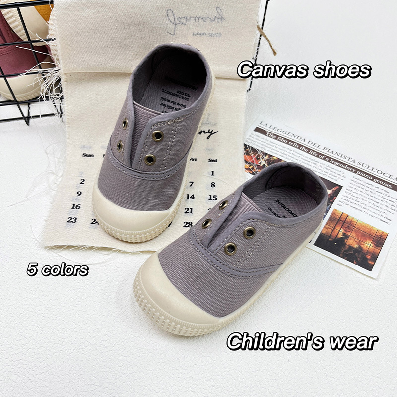 Unisex dječje platnene tenisice slip-on, casual obuća s mekom potplatom, 1–12 godina, šifra Xz001, ljeto 2025