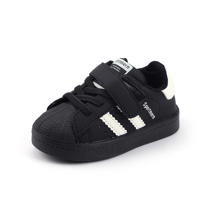 Cipele za hodanje bebama 12–36 mjeseci – shell toe, mekana potplat, Velcro, dišni mikrovlaknasti kožni gornji dio, niski kroj, unisex, proljeće i jesen