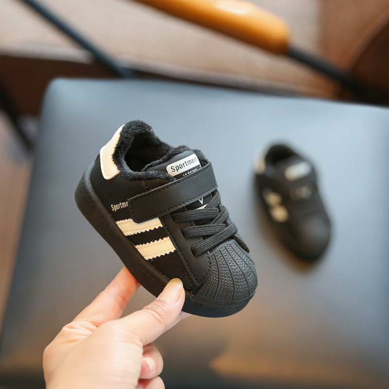 Cipele za hodanje bebama 12–36 mjeseci – shell toe, mekana potplat, Velcro, dišni mikrovlaknasti kožni gornji dio, niski kroj, unisex, proljeće i jesen