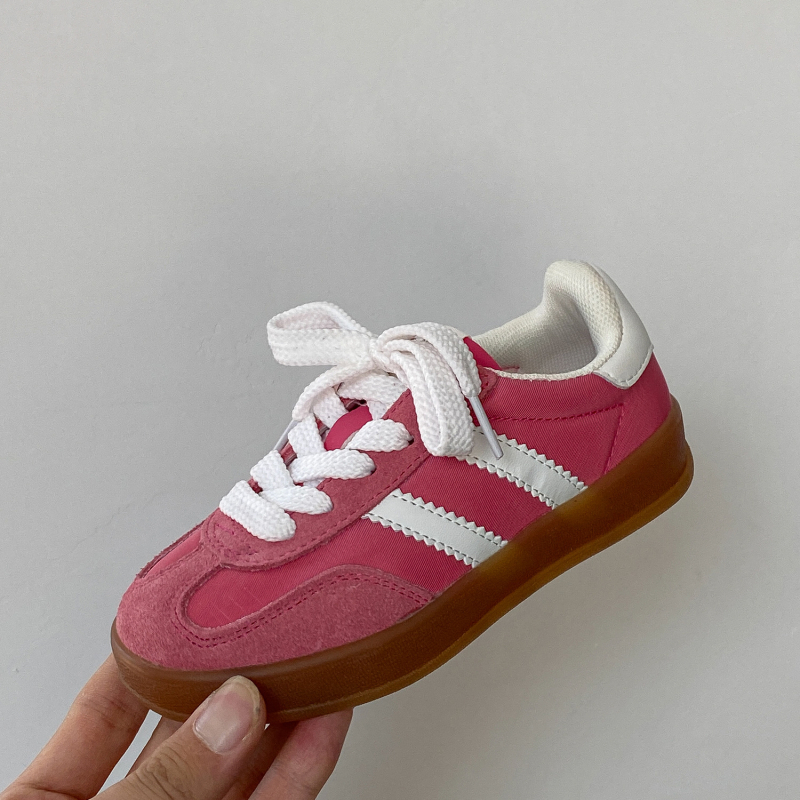 QQO dječje tenisice za treninge, jesen 2024, candy boje, retro velur casual tenisice za dječake i djevojčice