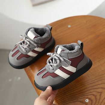 Dječje zimske tenisice s flis podstavom, za uzrast 1–6 godina, unisex, protivklizne i tople, casual tenisice s Velcro zatvaračem