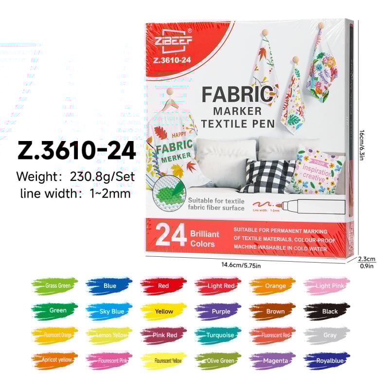 Marker de pânză Guangna 3610 pentru DIY haine și pantofi din pânză — impermeabil, rezistent la decolorare, Platinum brand