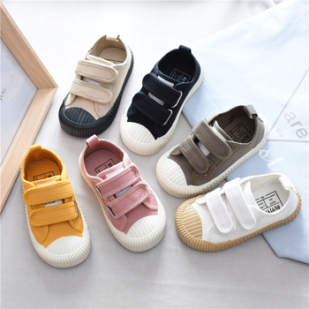 Dječje platnene tenisice, unisex, za 1–6 godina, korejskog stila niskog profila s Velcro zatvaračem, gumeni potplat