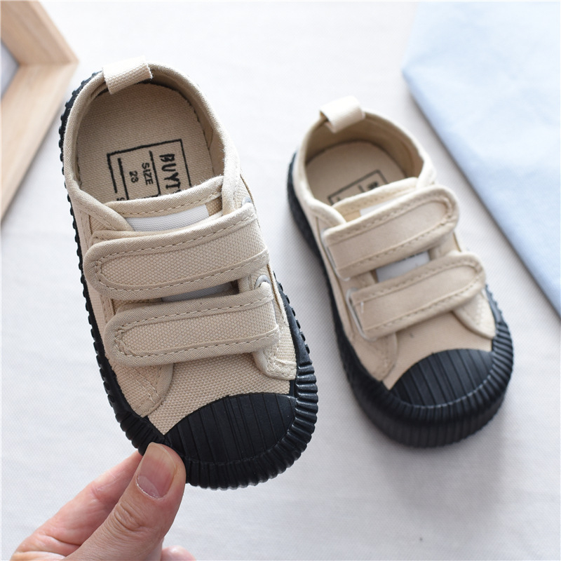 Dječje platnene tenisice, unisex, za 1–6 godina, korejskog stila niskog profila s Velcro zatvaračem, gumeni potplat