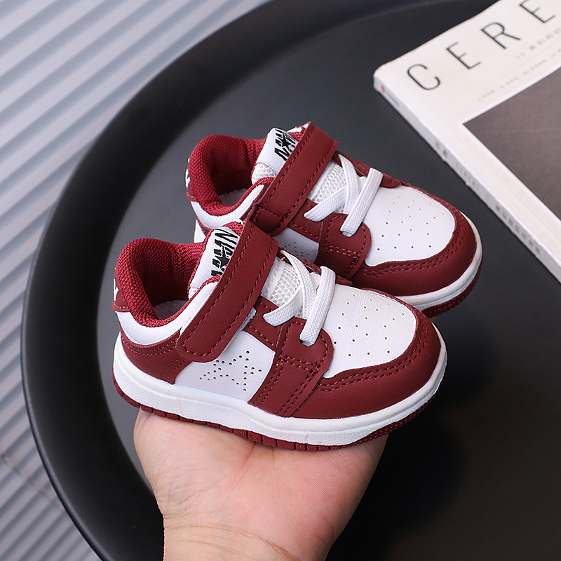 Bijele dječje tenisice s Velcro zatvaračem, panda dizajn, unisex, niski kroj, korejski stil