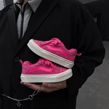 Pantofi sport pentru copii, stil coreean, închidere Velcro, model primăvară-toamnă, exterior din piele sintetică, talpă din cauciuc