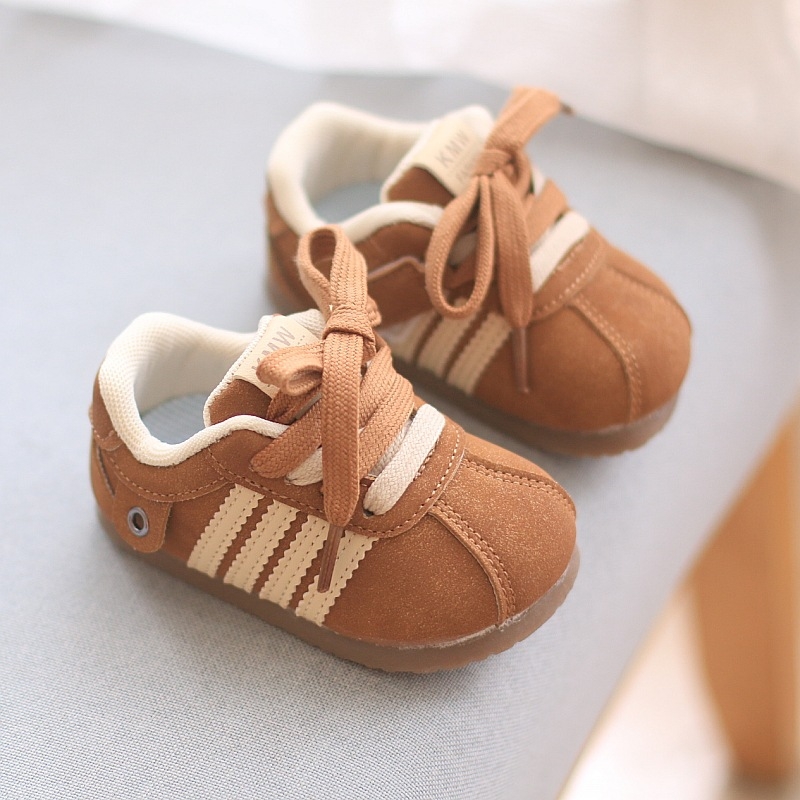 Dječji loaferi s tankim potplatom i Velcro zatvaranjem, gornji dio od umjetne PU, gumeni potplat, niski vrh, unisex