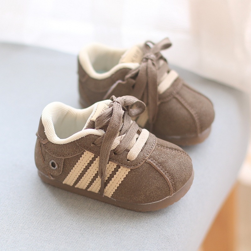 Dječji loaferi s tankim potplatom i Velcro zatvaranjem, gornji dio od umjetne PU, gumeni potplat, niski vrh, unisex