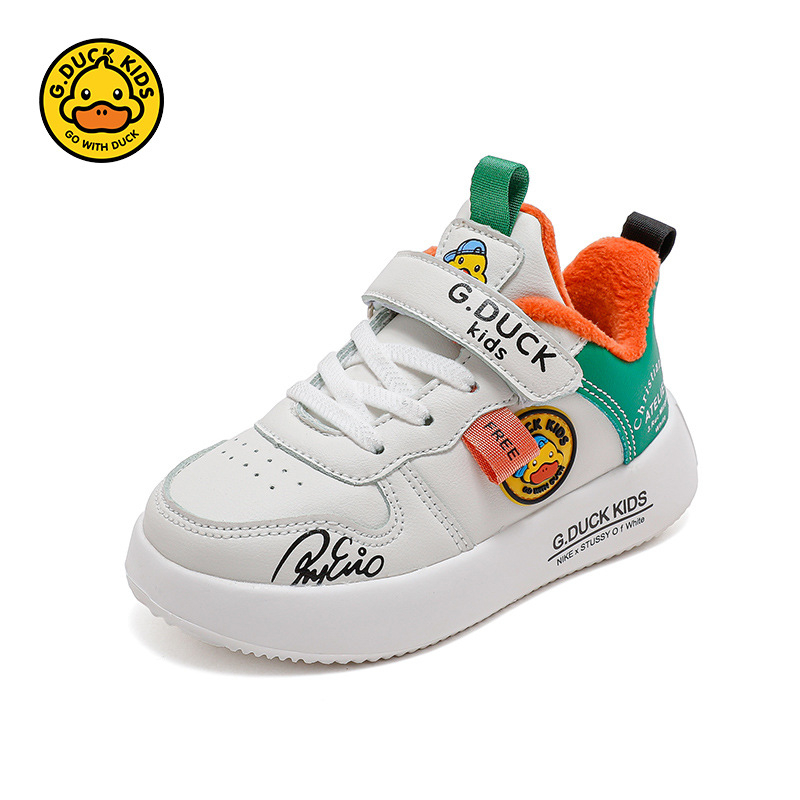 G.DUCKKIDS Gyerek Platformcipő — Műbőr felsőrész, Velcro-zárás, EVA talpbetét, Csíkos mintázat