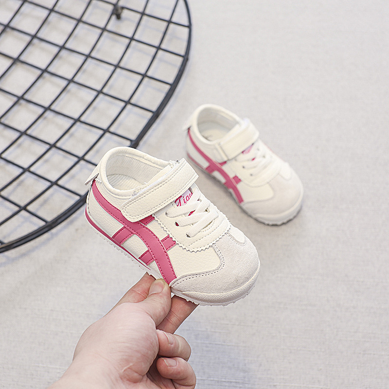 Dječje tenisice s Velcro zatvaračem, niski gornji dio, debeli potplat, mikrofiber koža, unisex, za djecu 1–3 godine, jesen 2025