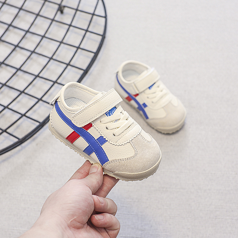 Dječje tenisice s Velcro zatvaračem, niski gornji dio, debeli potplat, mikrofiber koža, unisex, za djecu 1–3 godine, jesen 2025